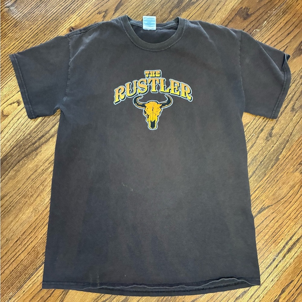 Gildan The Rustler Big Rig Tees Semi Truck Graphic T-Shirt Mens Medium Black